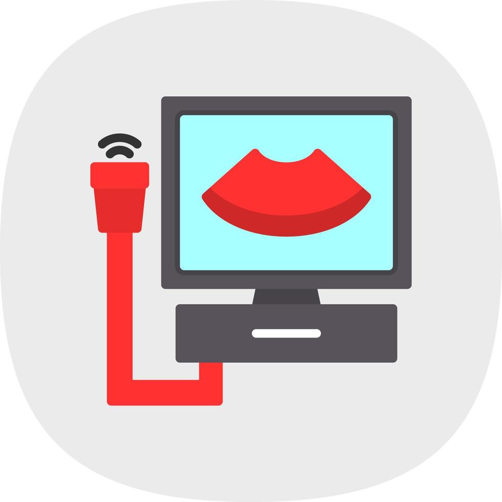 Ultrasonography Vector Icon Design