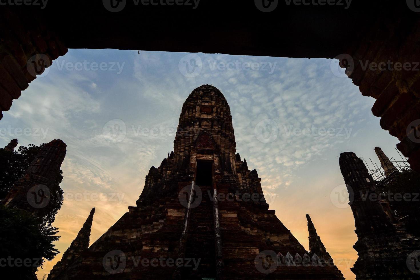 Ancient Buddhist temple in East Asia photo