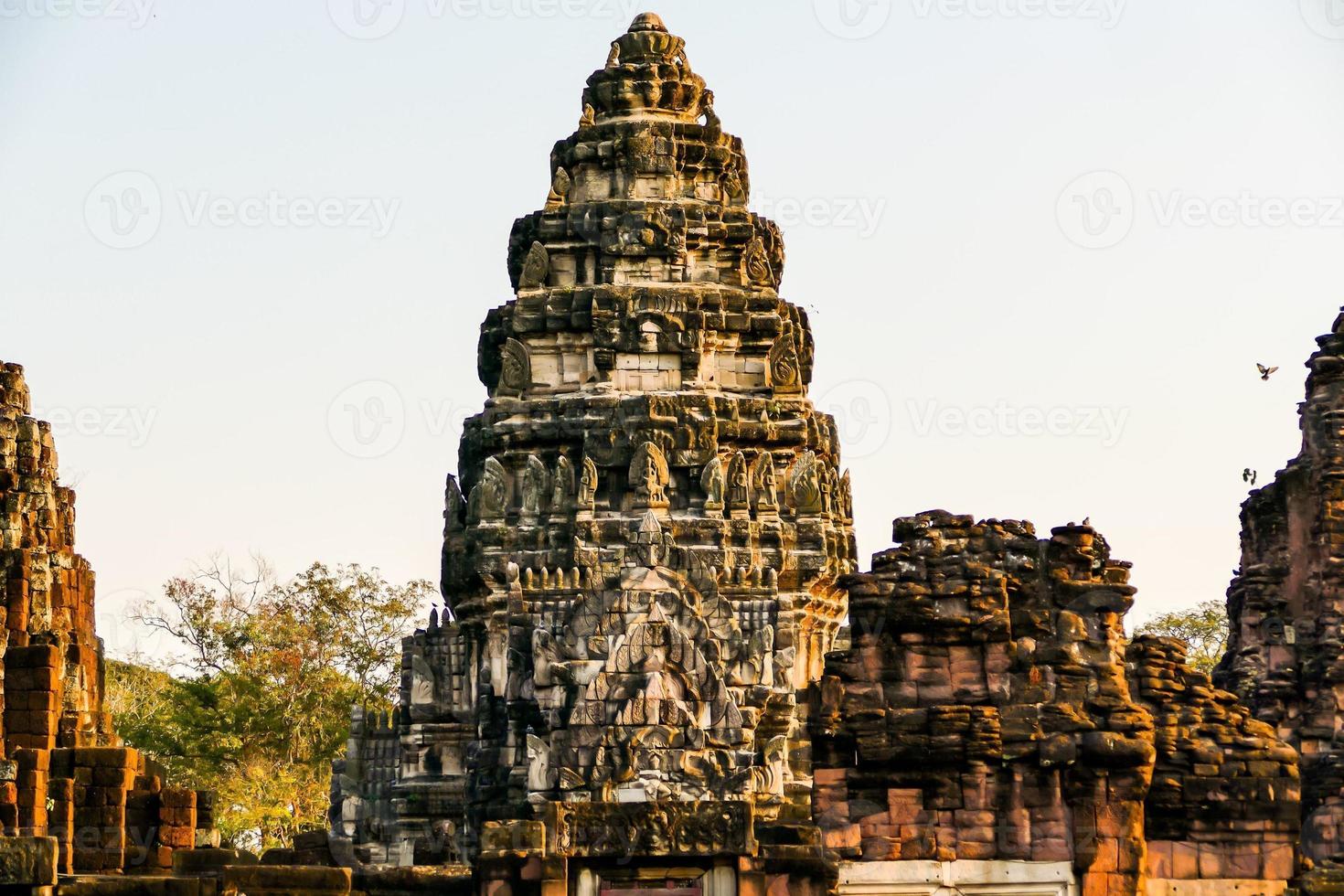 Ancient Buddhist temple in East Asia photo