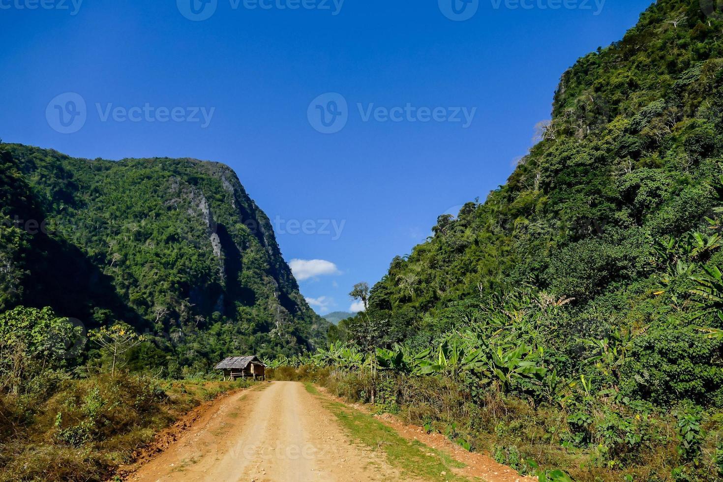 paisaje rural en el este de asia foto