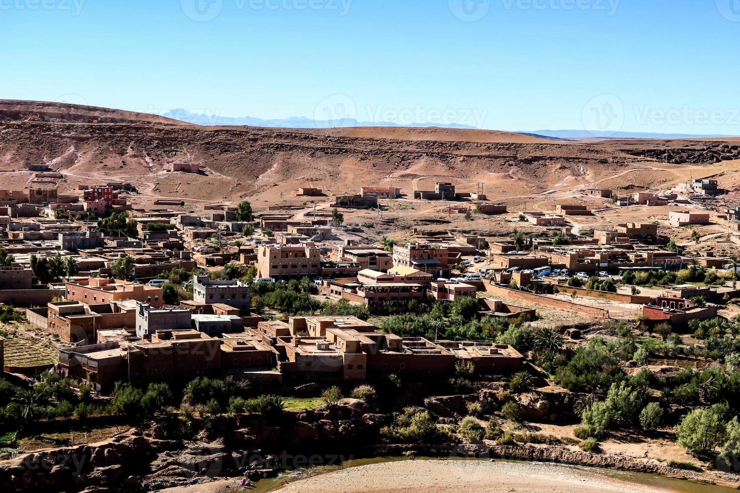 Desert landscape in Morocco photo