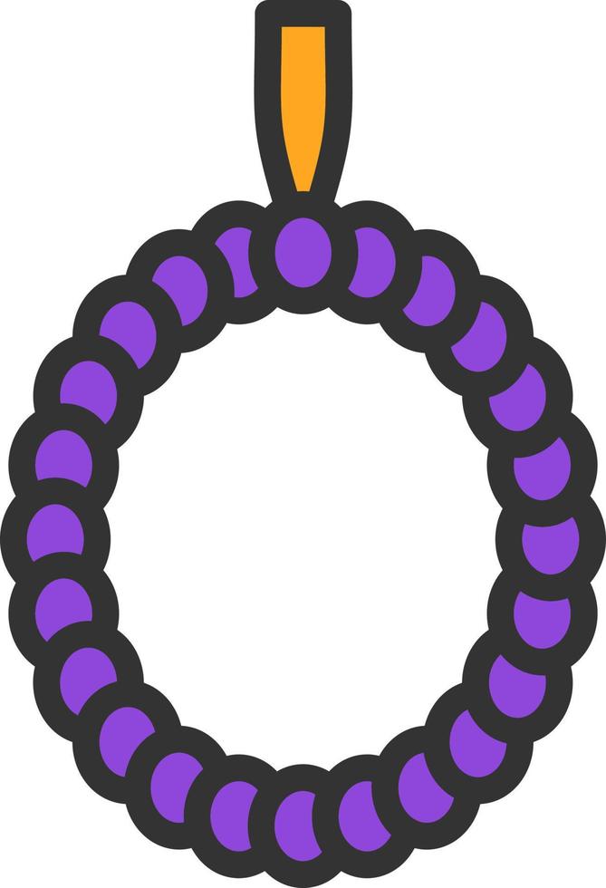 Praying Beads Vector Icon Design