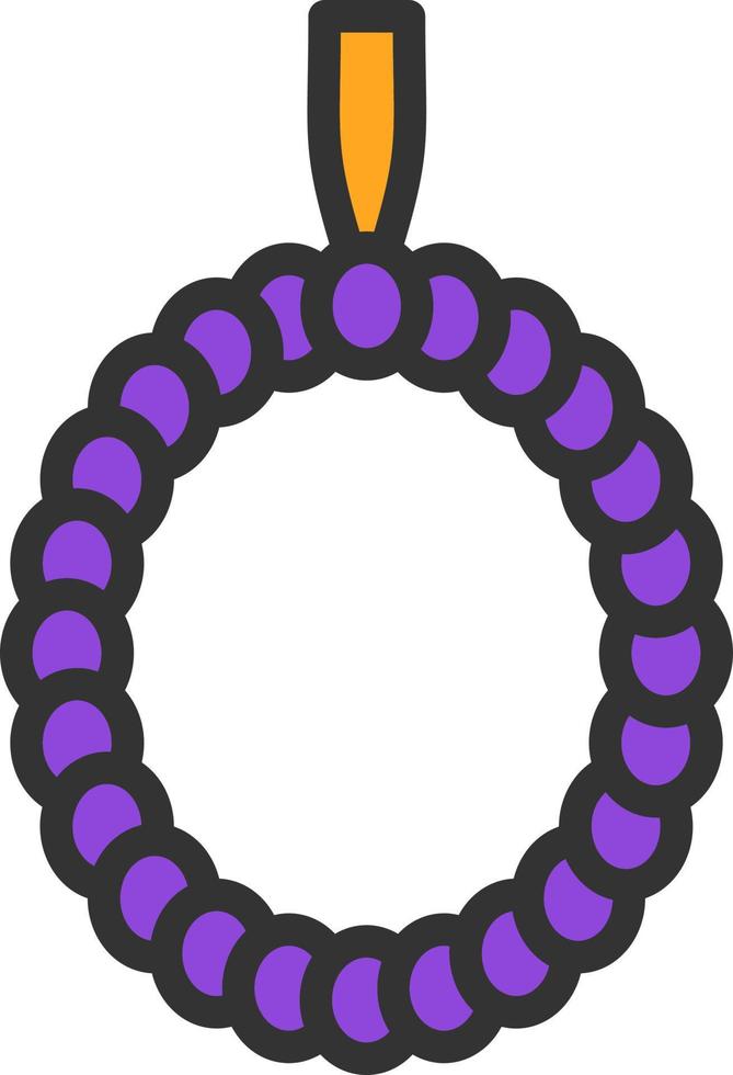 Praying Beads Vector Icon Design