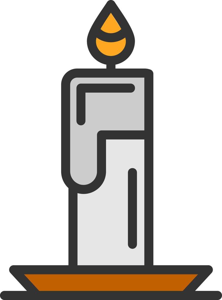 Candle Vector Icon Design
