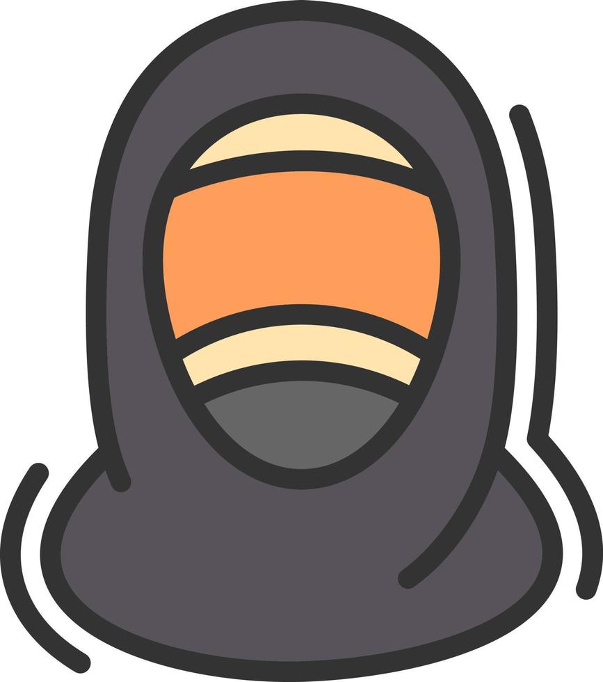 diseño de icono de vector de hiyab