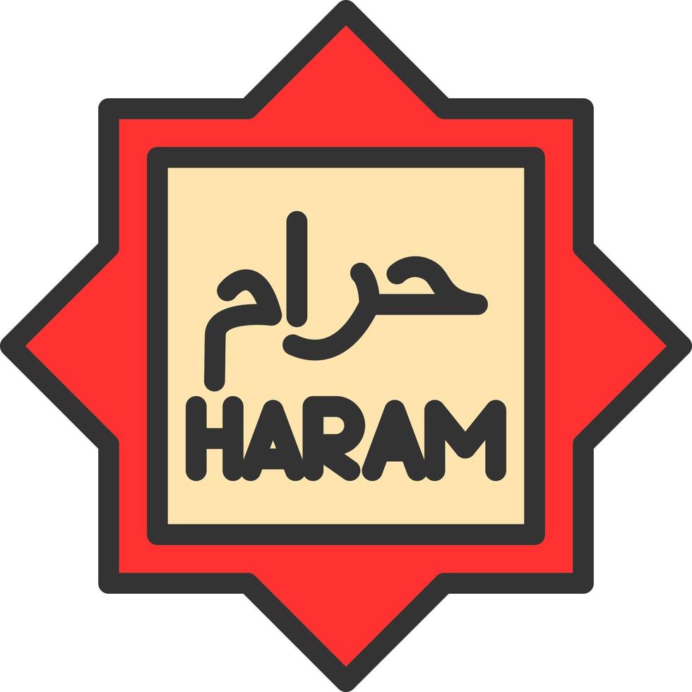 Haram Vector Icon Design