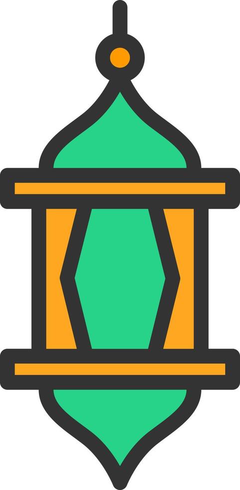 Arabian Lantern Vector Icon Design