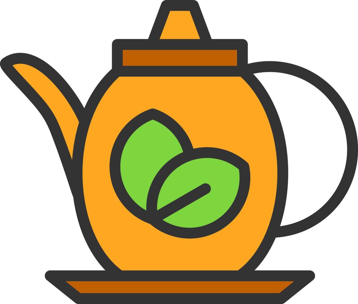 Teapot Vector Icon Design