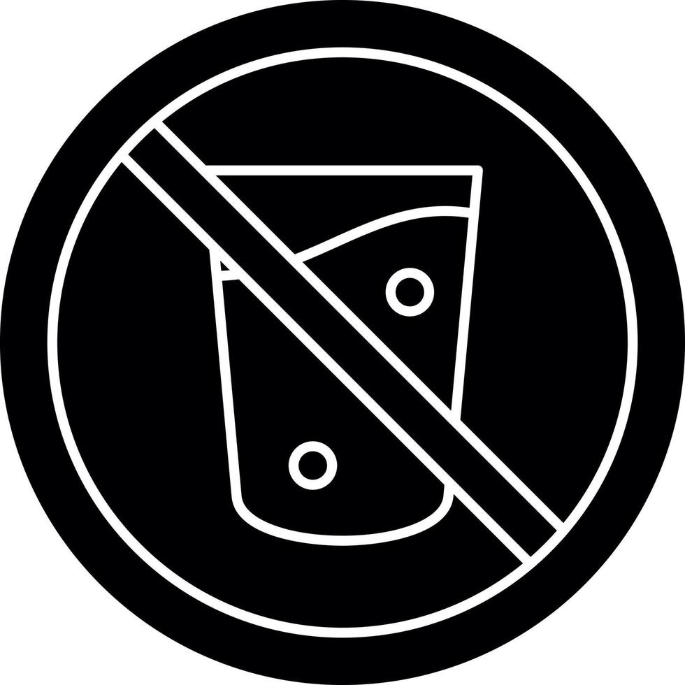 No Drink Vector Icon Design