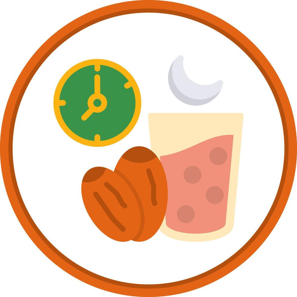 Ramadan Fasting Vector Icon Design