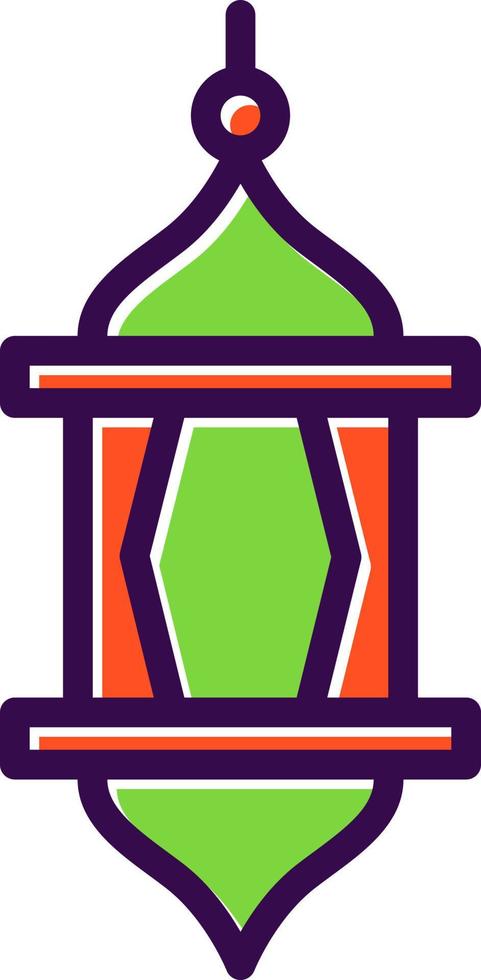 Arabian Lantern Vector Icon Design