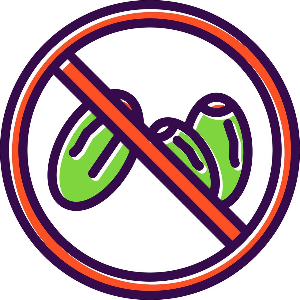 No Eating Vector Icon Design