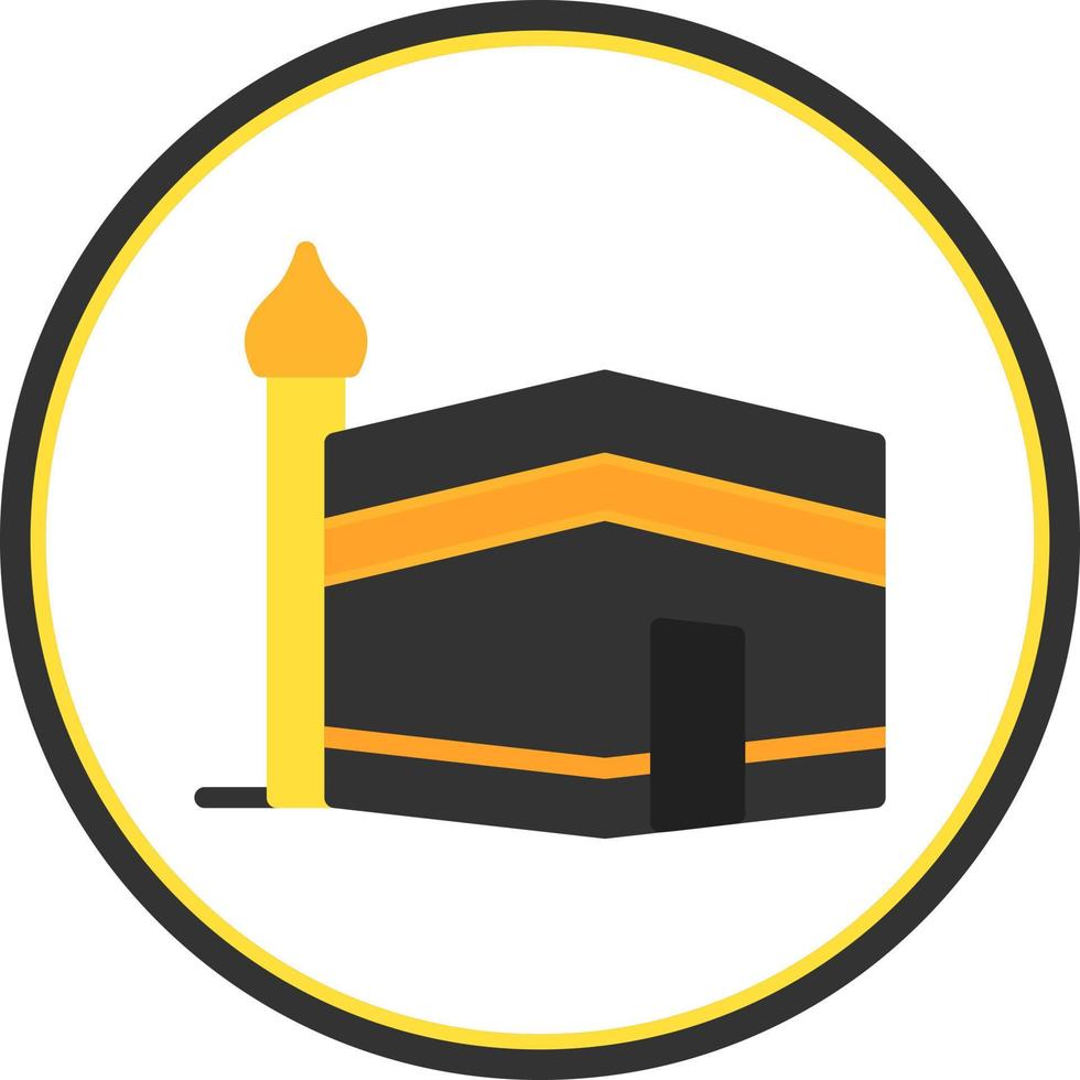 diseño de icono de vector de kaaba