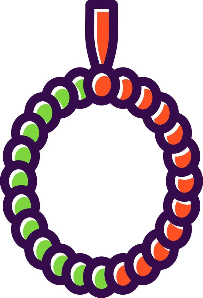 Praying Beads Vector Icon Design