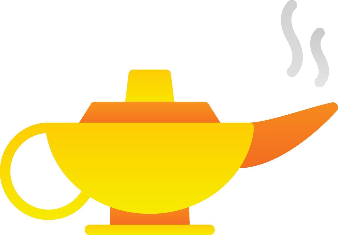 Arabian Magic Lamp Vector Icon Design