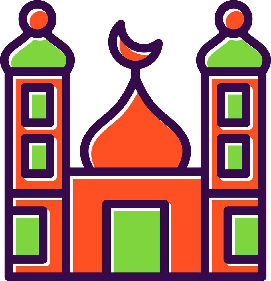Small Mosque Vector Icon Design