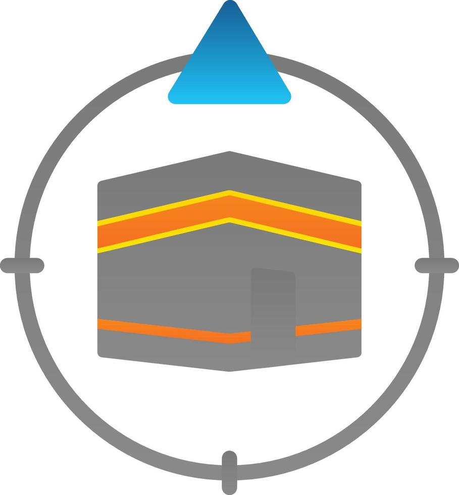 Qibla Direction Vector Icon Design
