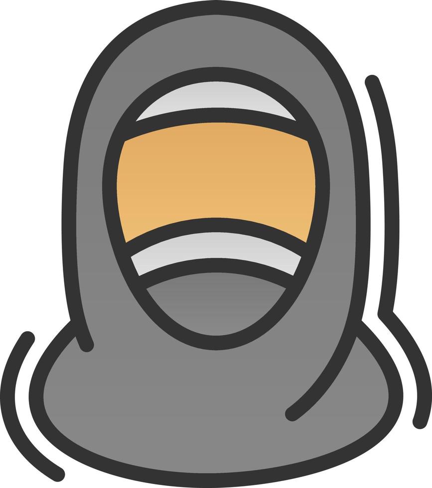 diseño de icono de vector de hiyab