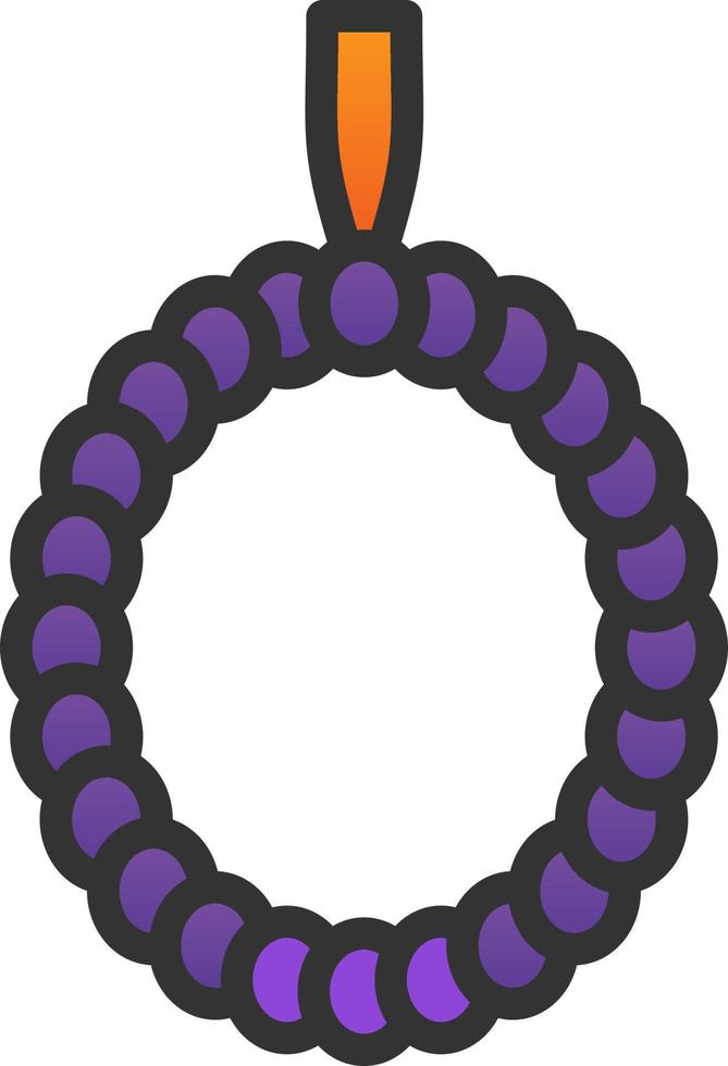 Praying Beads Vector Icon Design