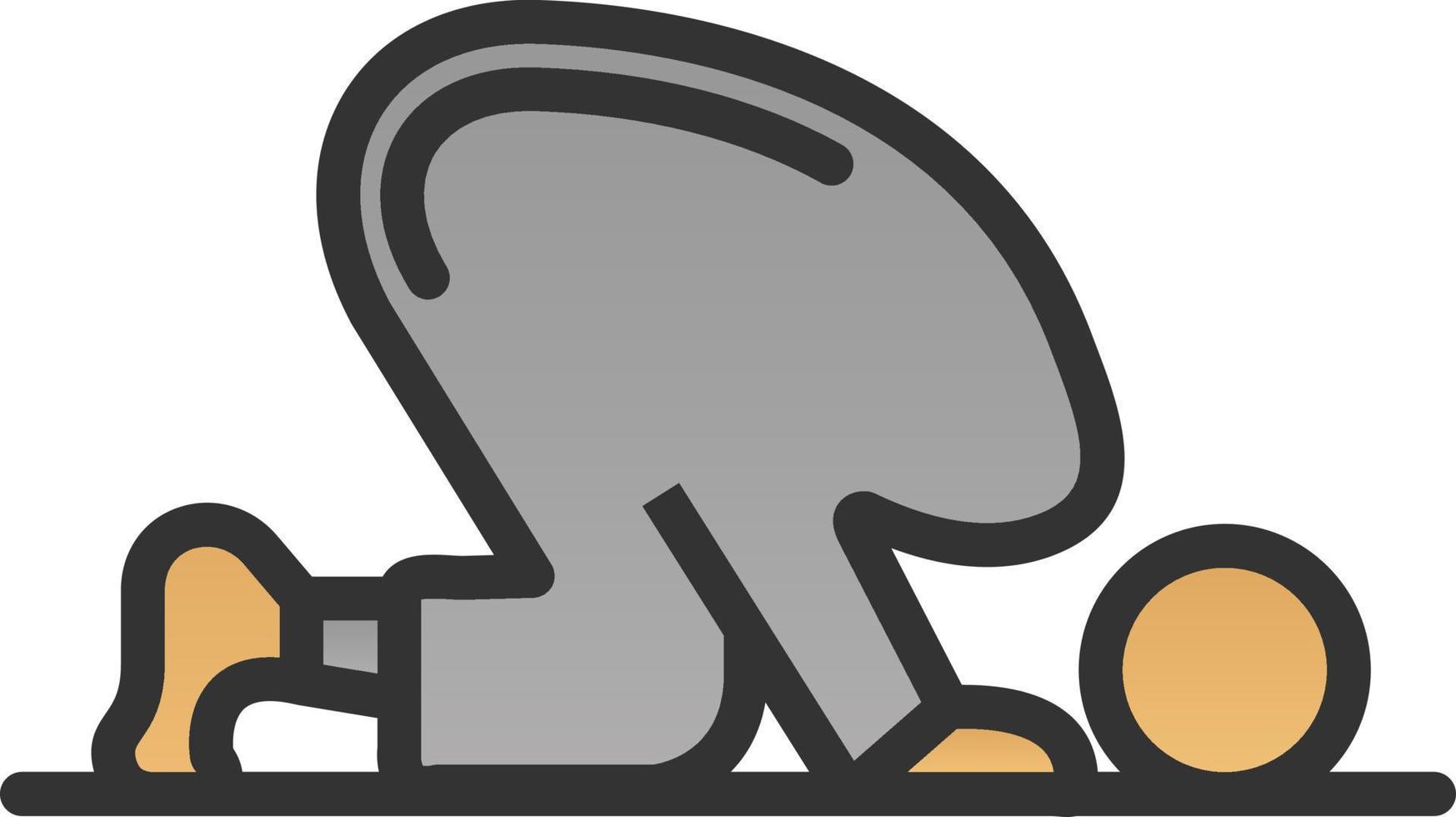 Sujud Vector Icon Design