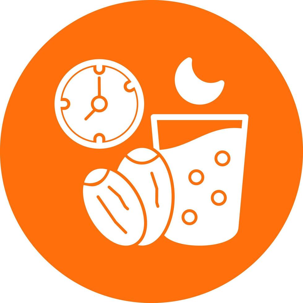 Ramadan Fasting Vector Icon Design