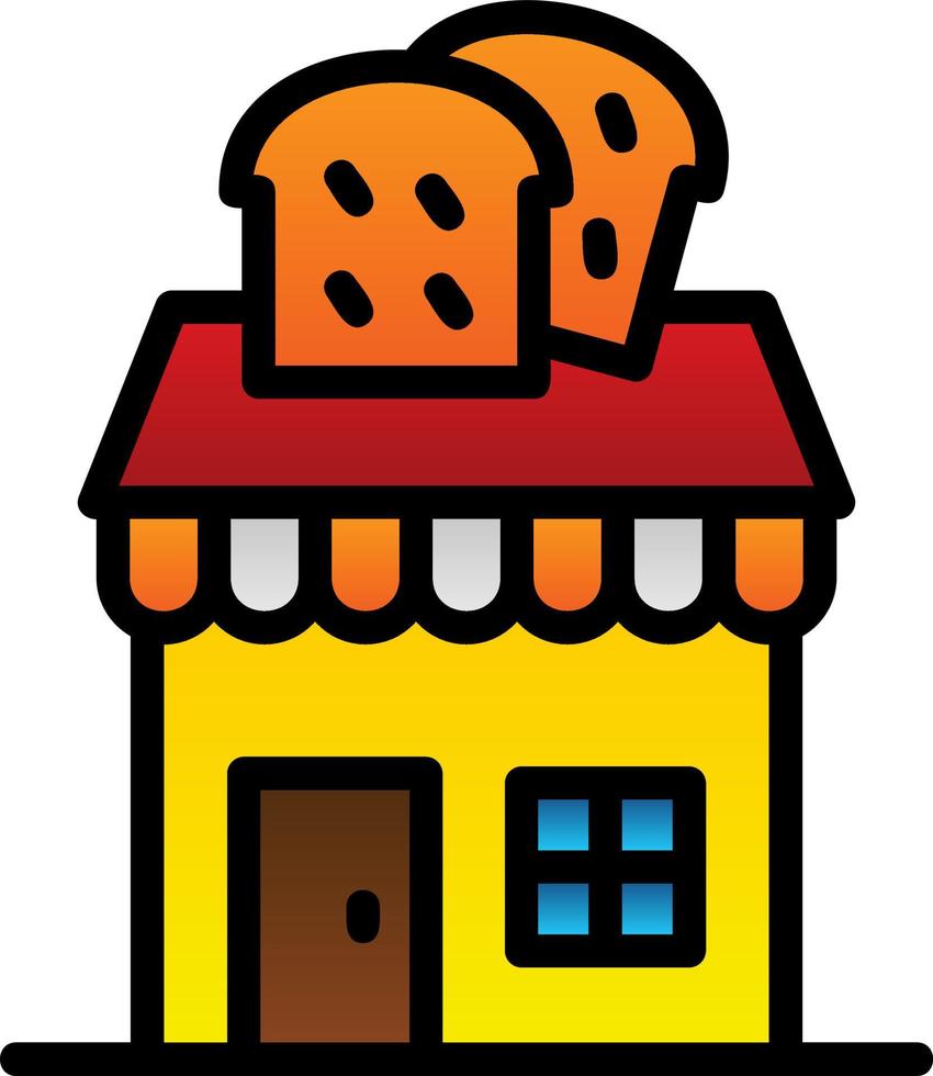 Bakery Shop Vector Icon Design