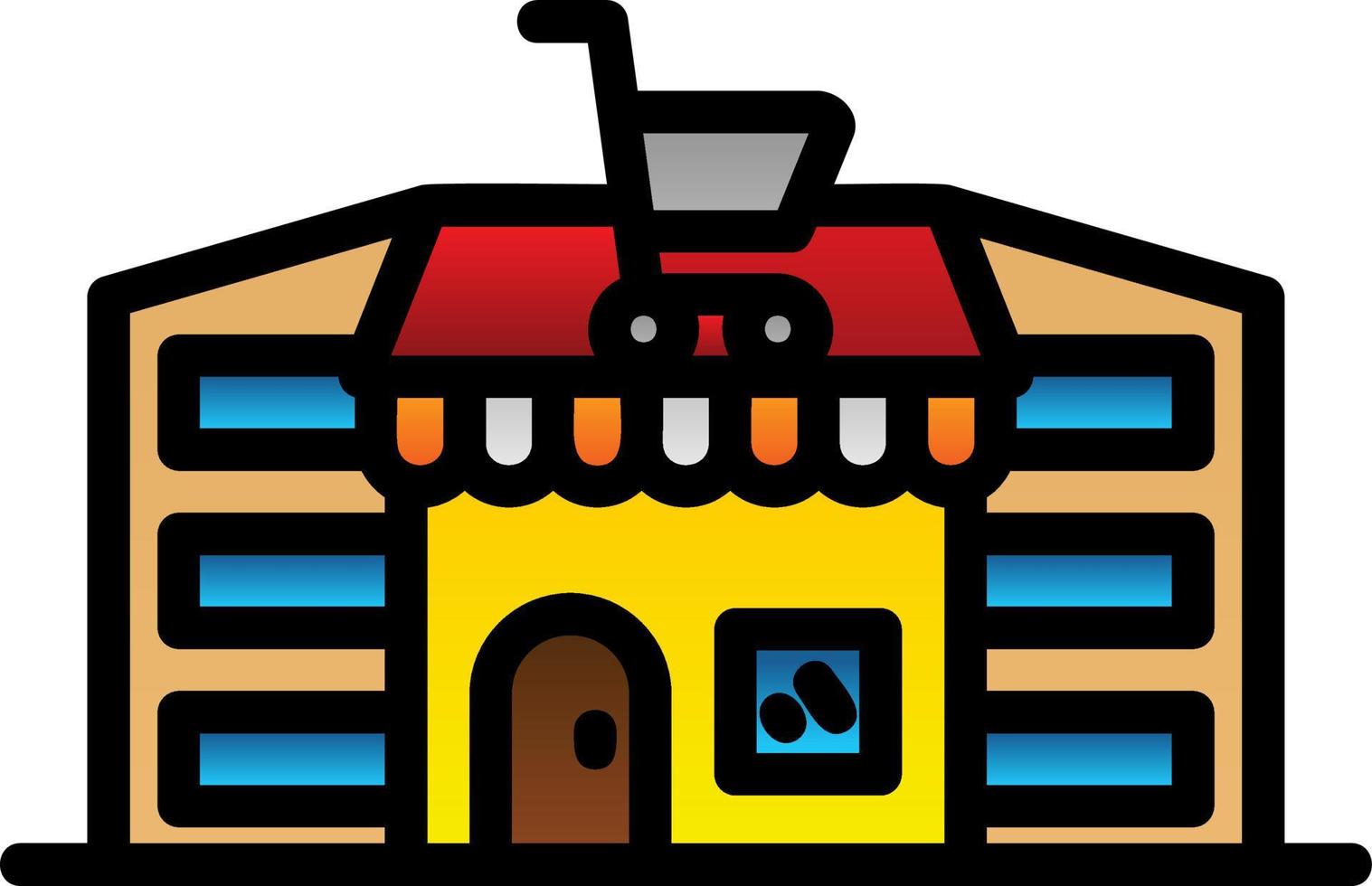 diseño de icono de vector de centro comercial