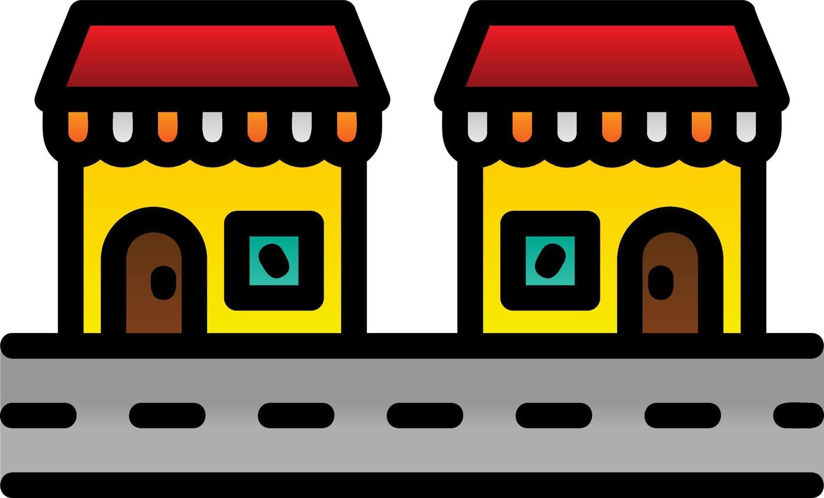 Street Market Vector Icon Design