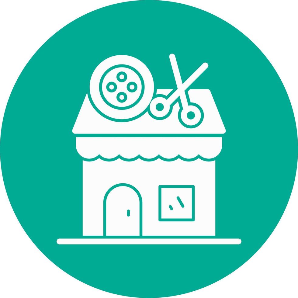 Tailor Shop Vector Icon Design