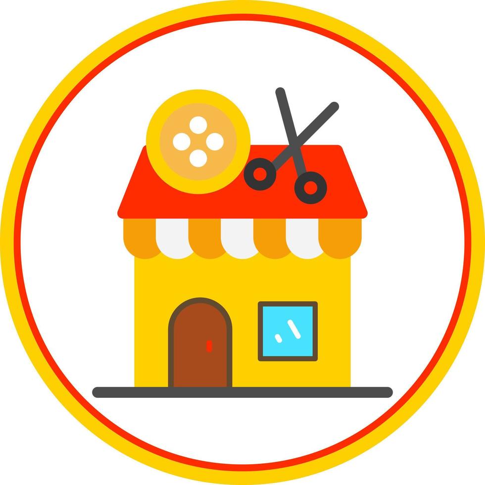 Tailor Shop Vector Icon Design