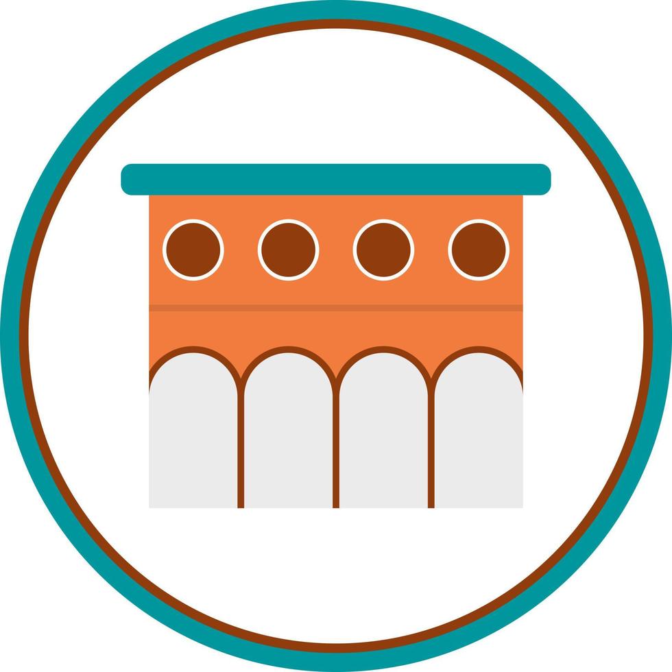 Aqueduct Vector Icon Design
