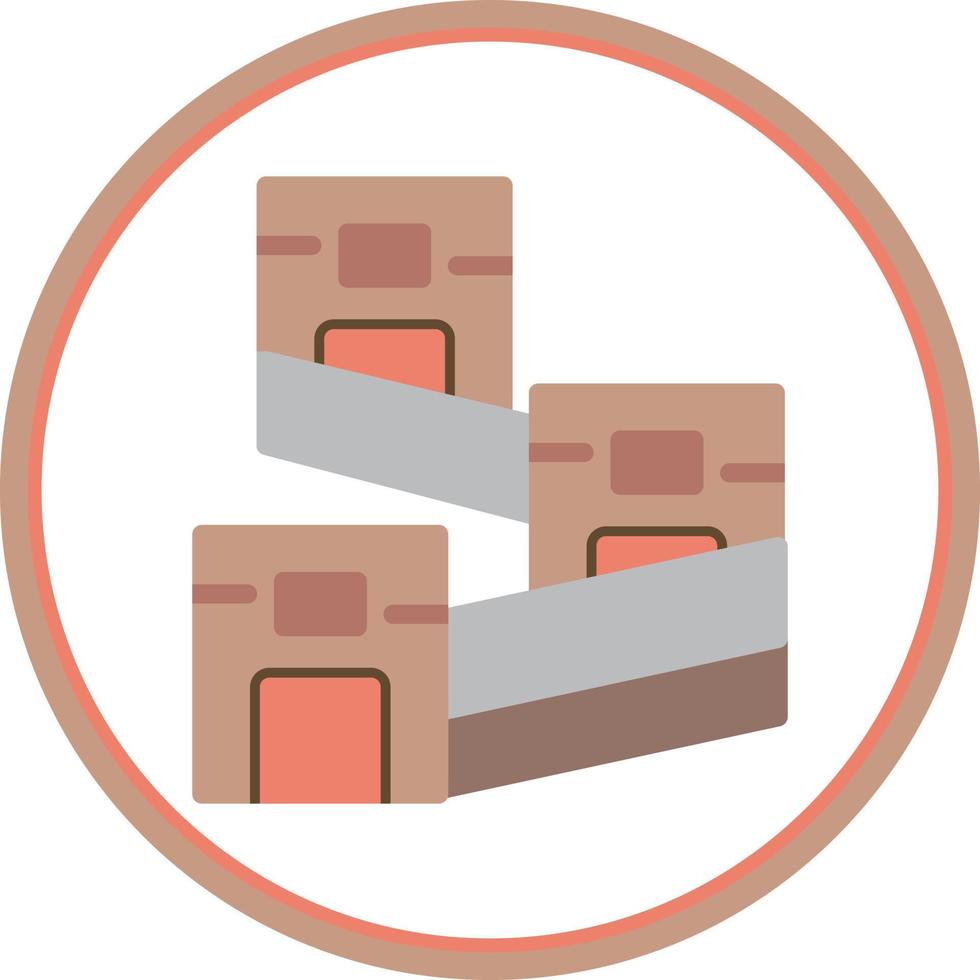 Great Wall Of China Vector Icon Design