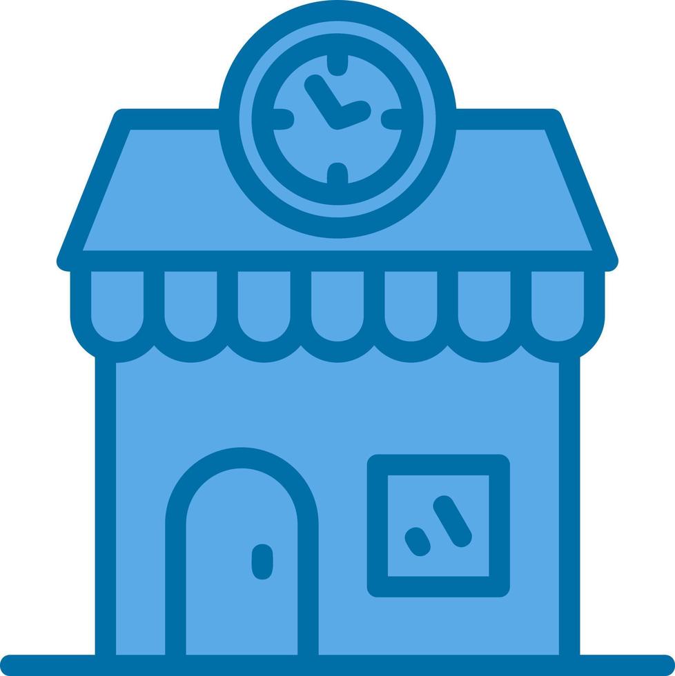 Clock Shop Vector Icon Design