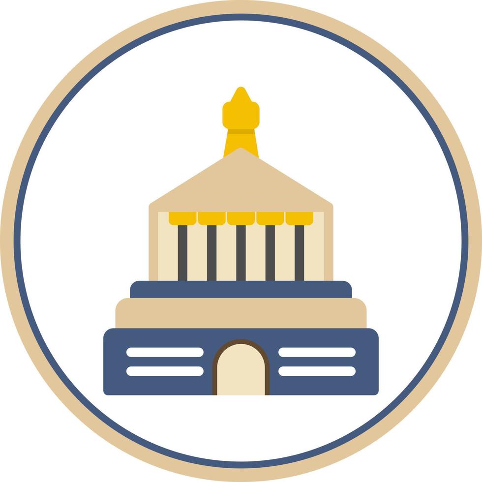 Halicarnassus Mausoleum Vector Icon Design