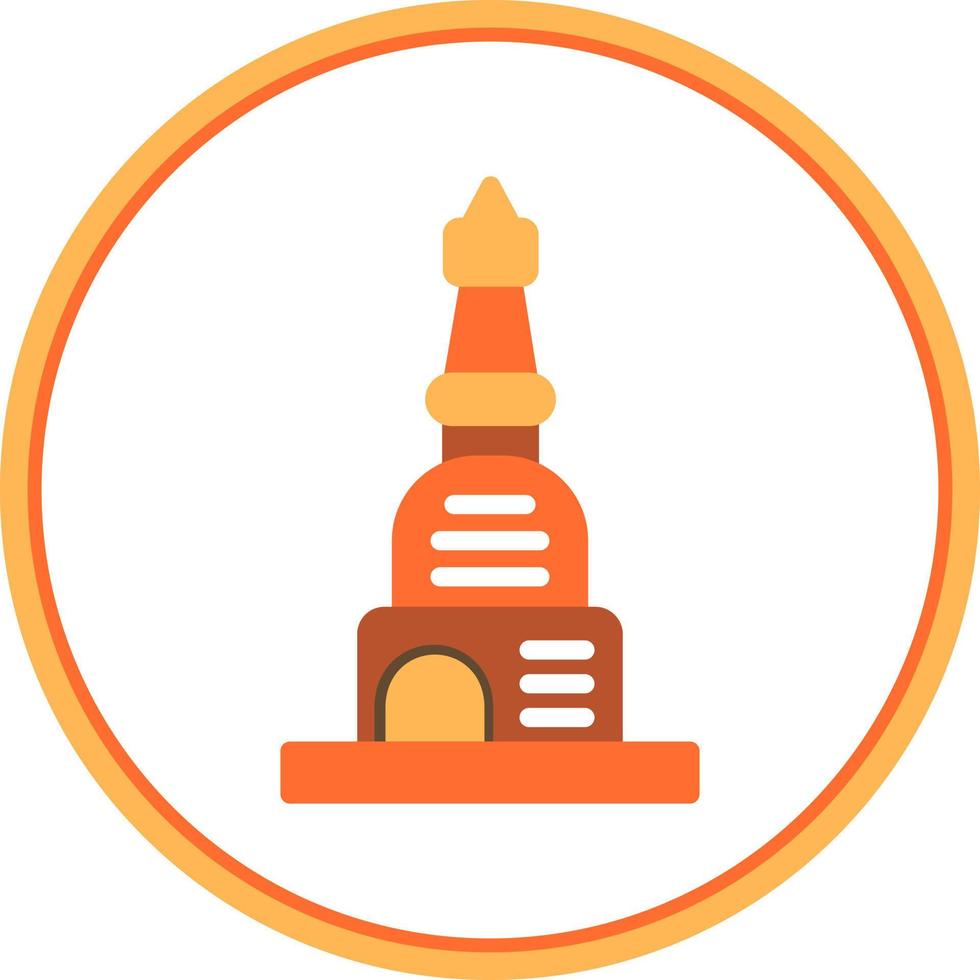 Stupa Vector Icon Design