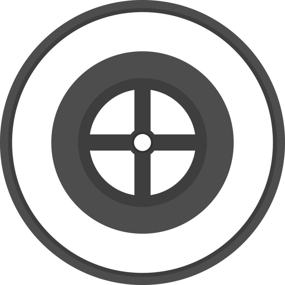 Wheel Vector Icon Design