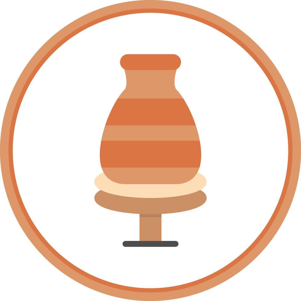Potter Wheel Vector Icon Design