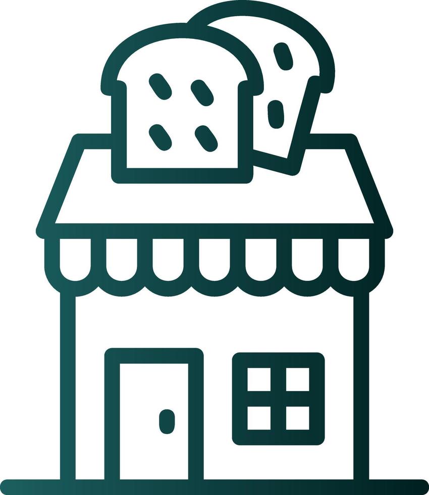 diseño de icono de vector de tienda de panadería