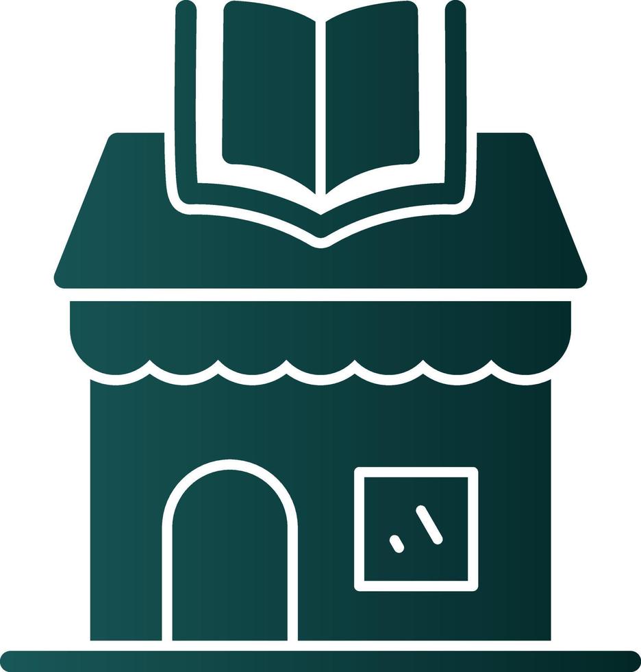 Book Shop Vector Icon Design