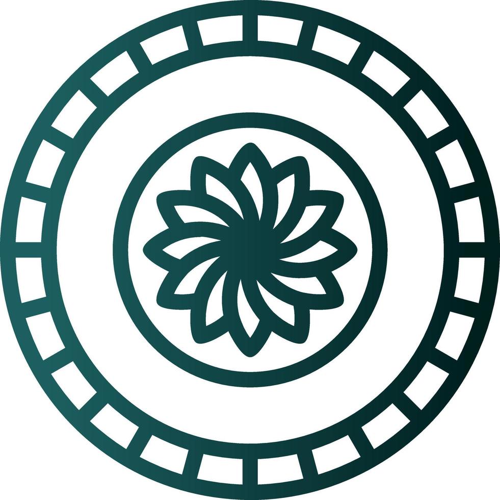 Old Plate Vector Icon Design
