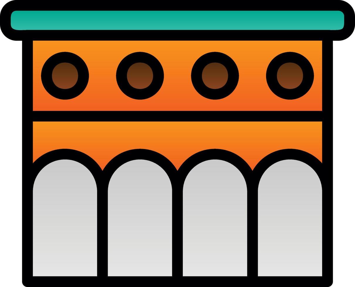 Aqueduct Vector Icon Design