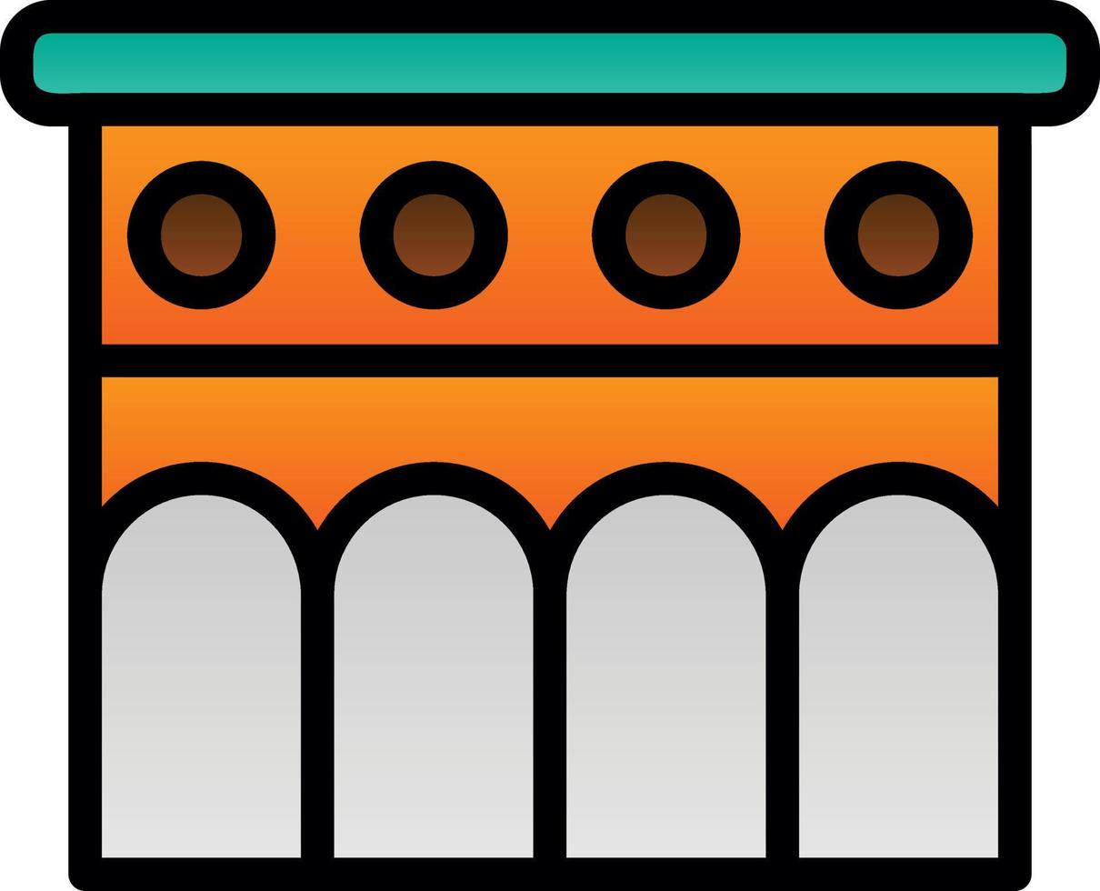 Aqueduct Vector Icon Design