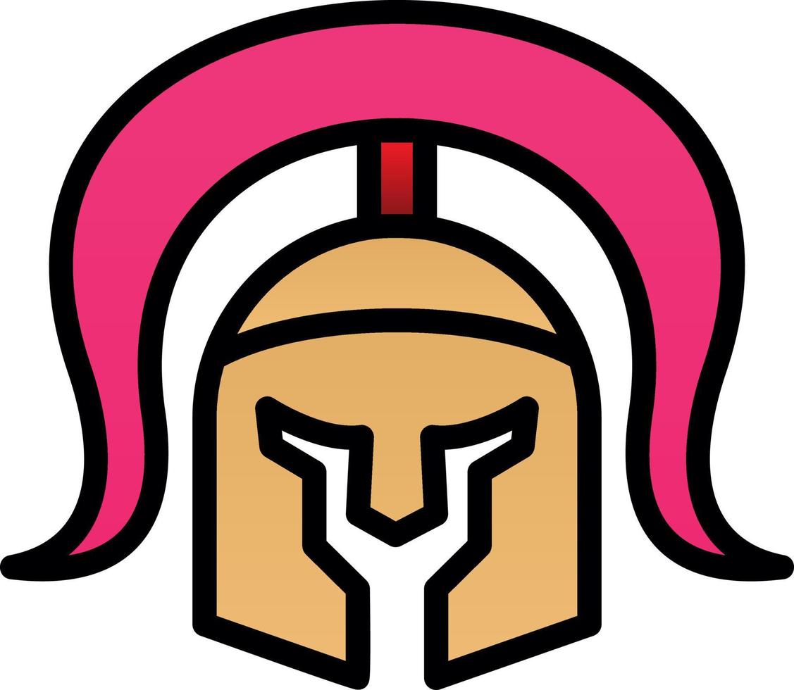 Roman Helmet Vector Icon Design