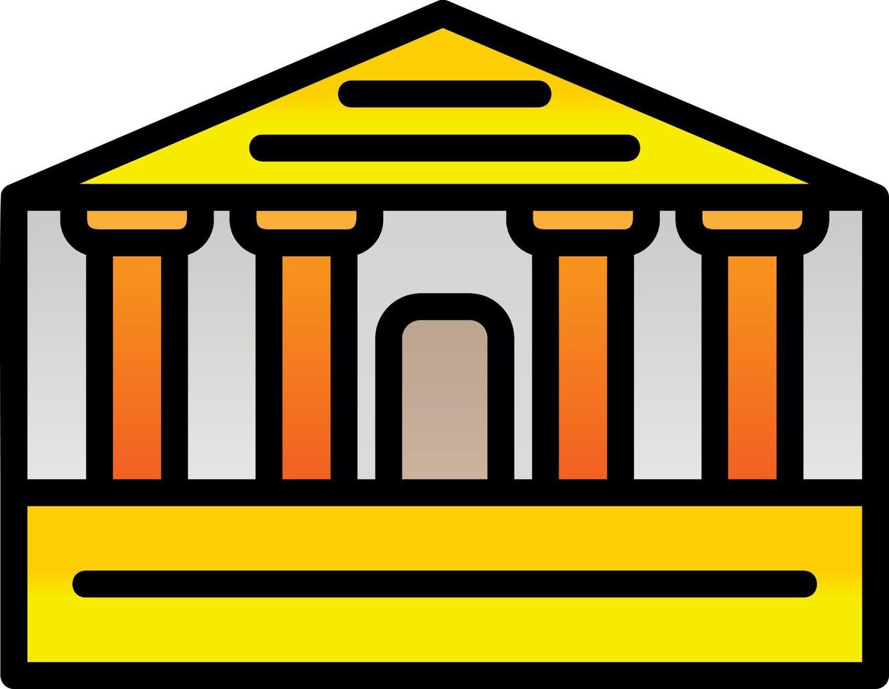 Parthenon Vector Icon Design