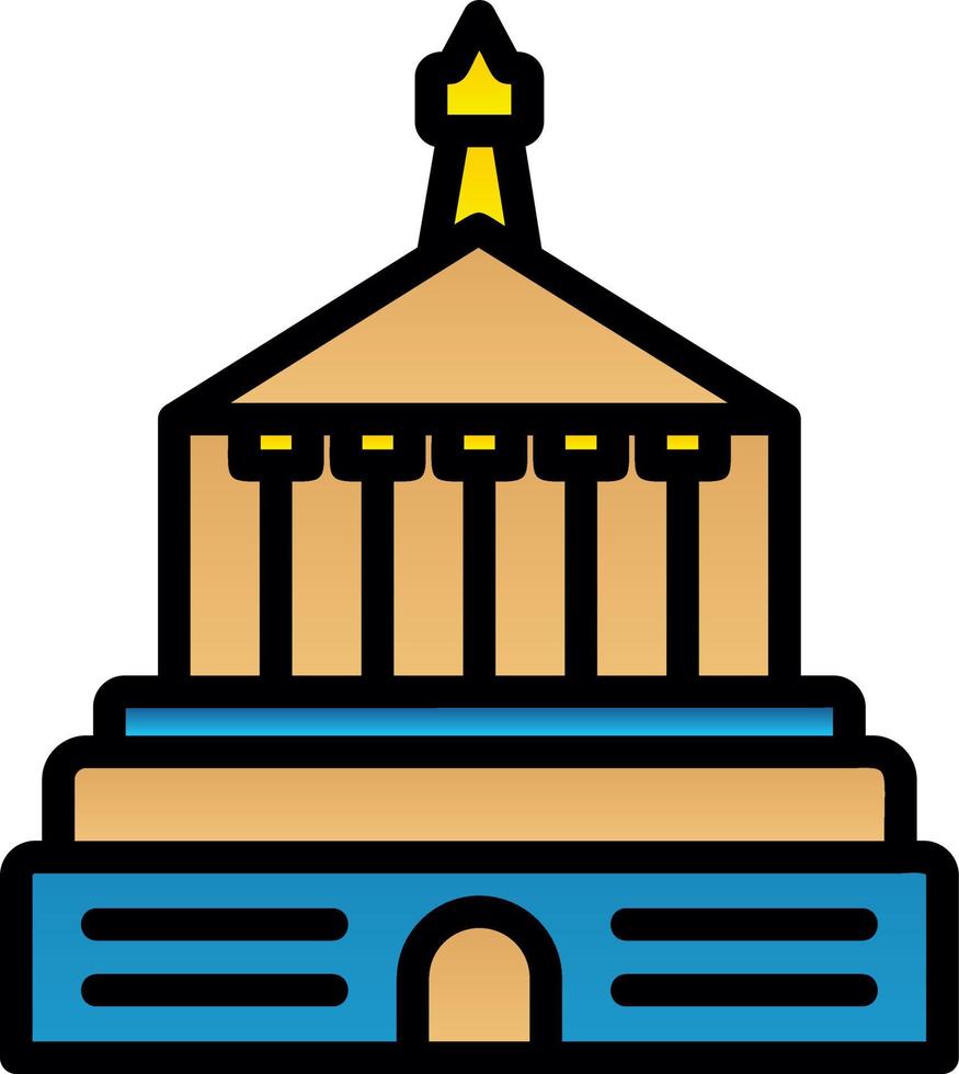 Halicarnassus Mausoleum Vector Icon Design