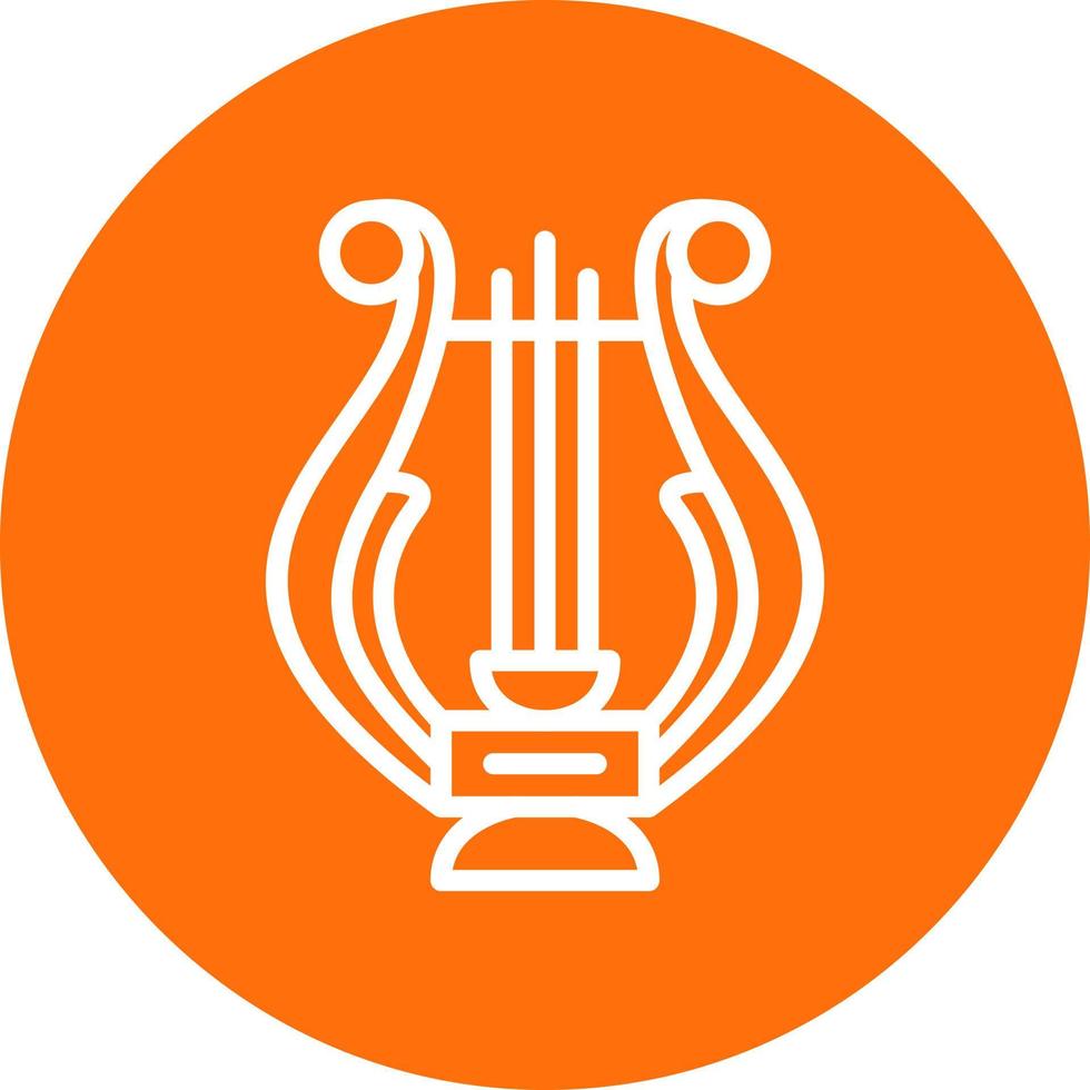 Lyre Vector Icon Design