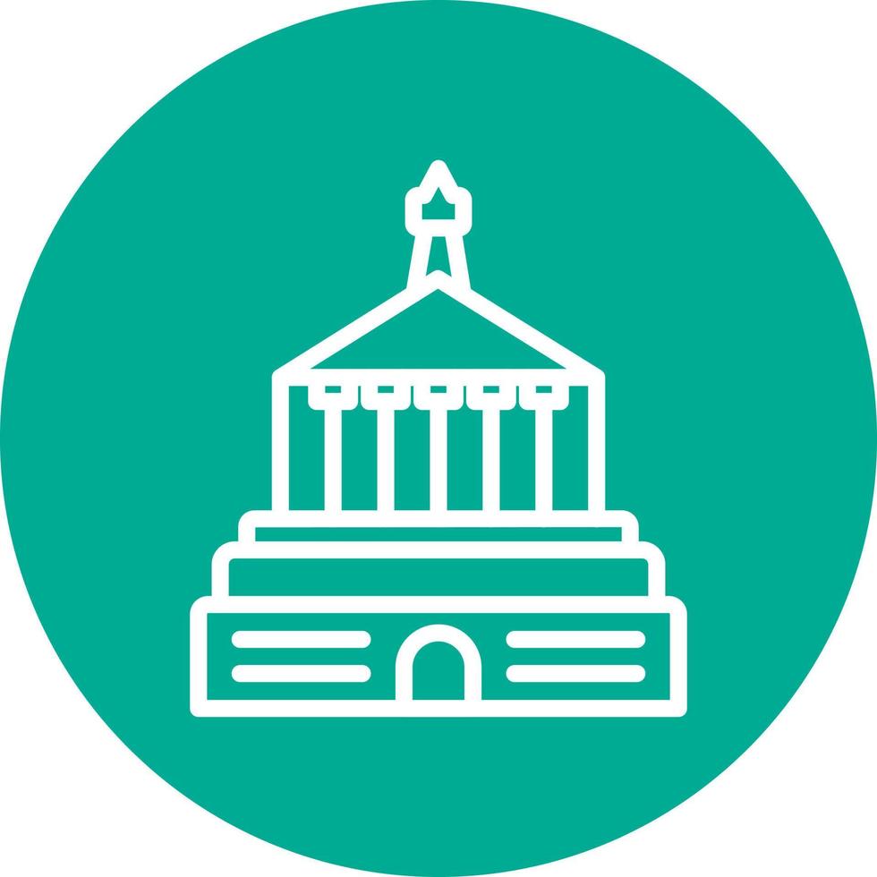 Halicarnassus Mausoleum Vector Icon Design