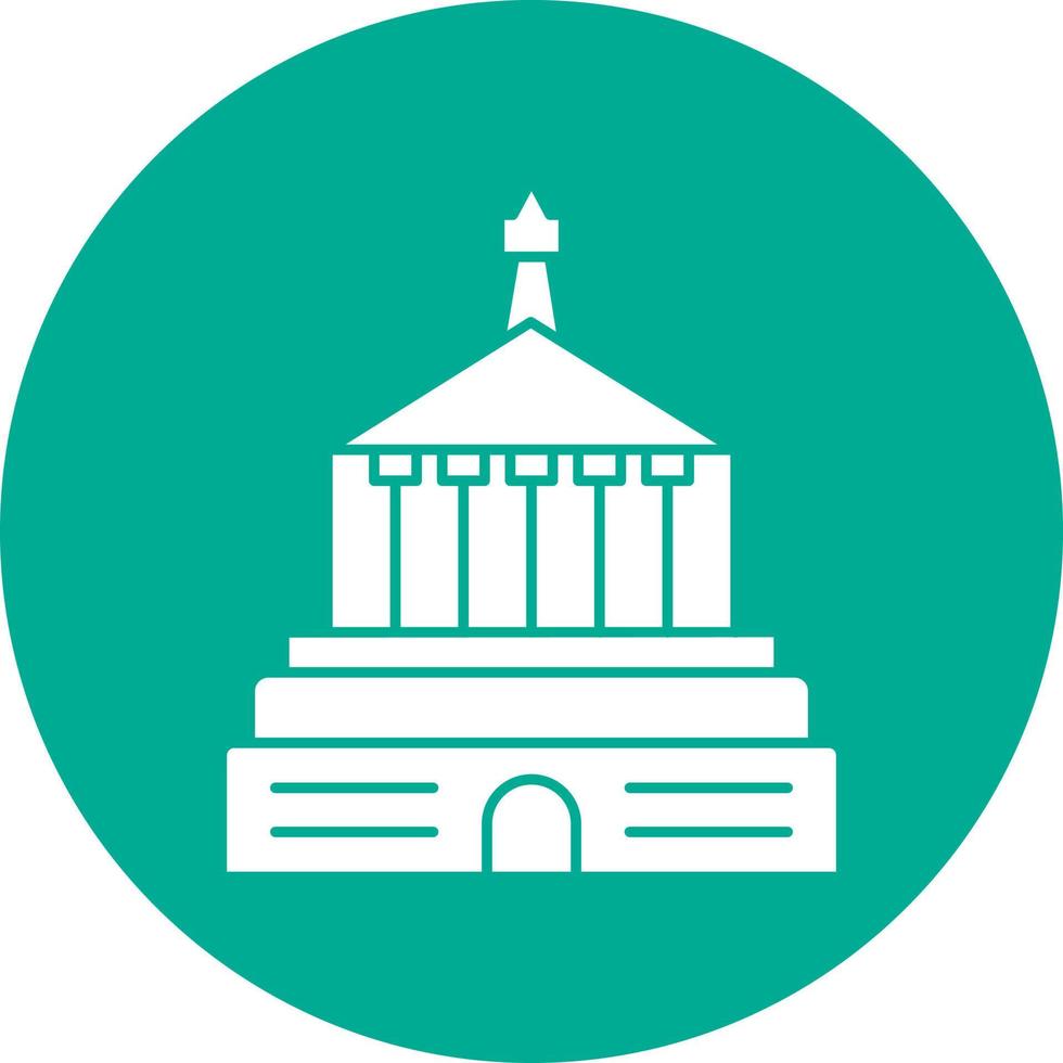 Halicarnassus Mausoleum Vector Icon Design