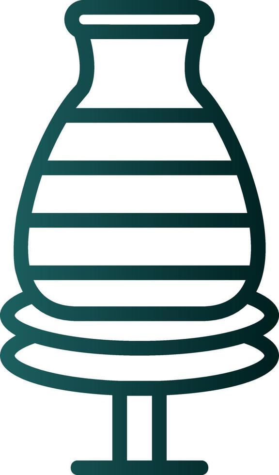 Potter Wheel Vector Icon Design