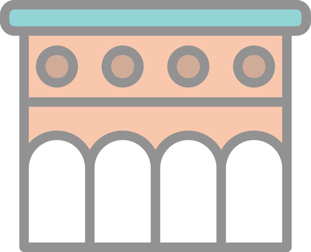 Aqueduct Vector Icon Design
